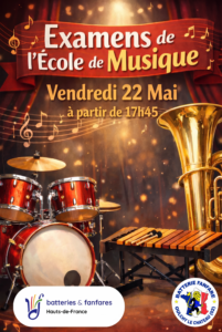 Examens instrumentaux 2026 @ Ecole de musique